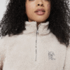 Duks – Karl Lagerfeld Teddy Half-Zip Sweatshirt