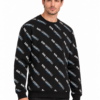 1162 (1) Duks – Karl Lagerfeld All Over Logo Black