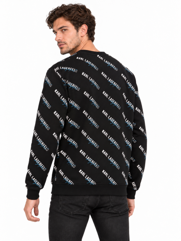 1162 (2) Duks – Karl Lagerfeld All Over Logo Black