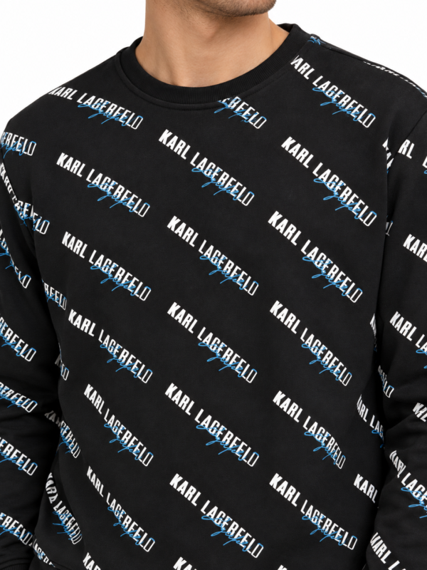 1162 (3) Duks – Karl Lagerfeld All Over Logo Black