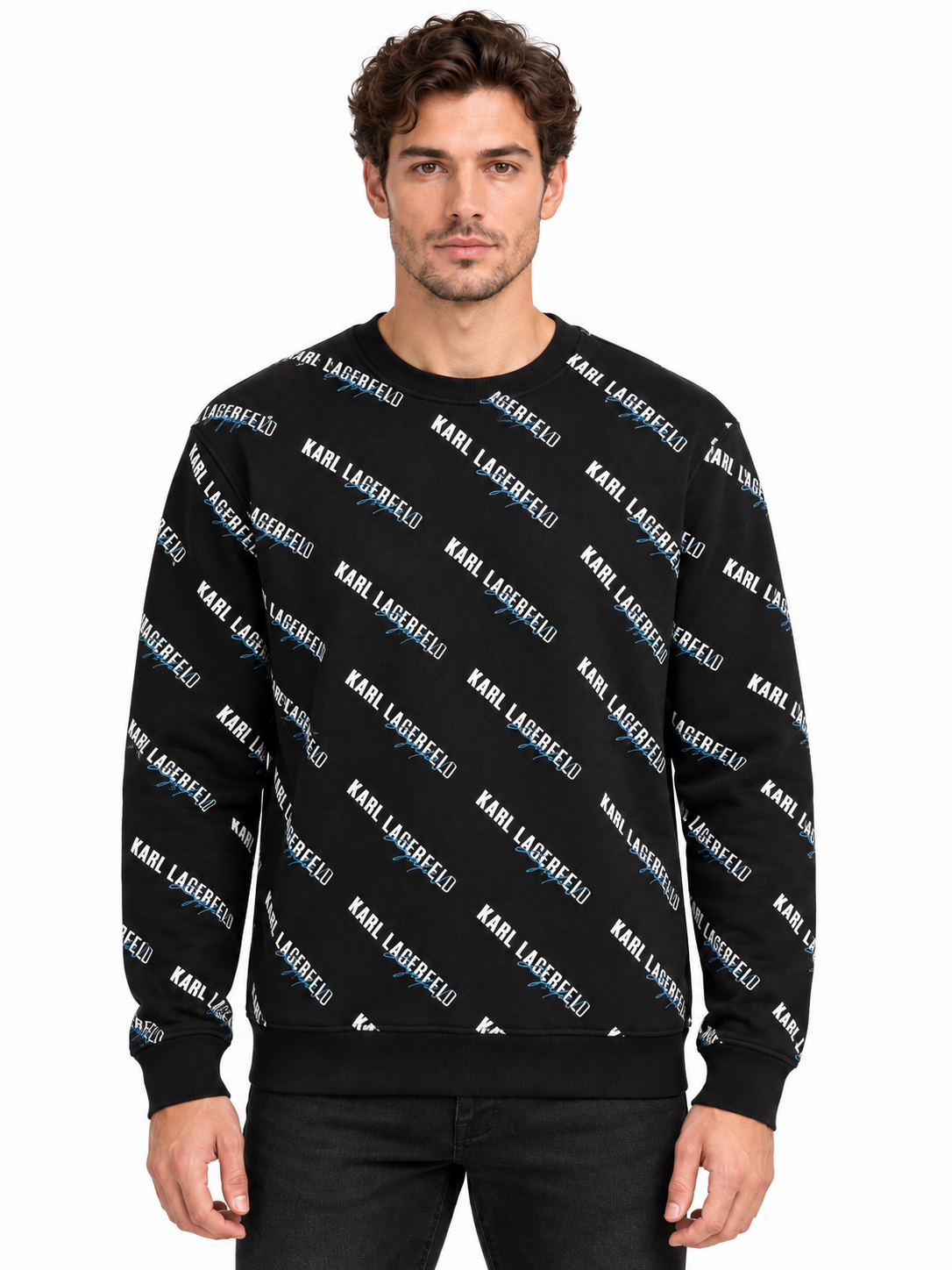 Duks – Karl Lagerfeld All Over Logo Black