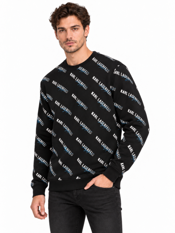 1162 (5) Duks – Karl Lagerfeld All Over Logo Black