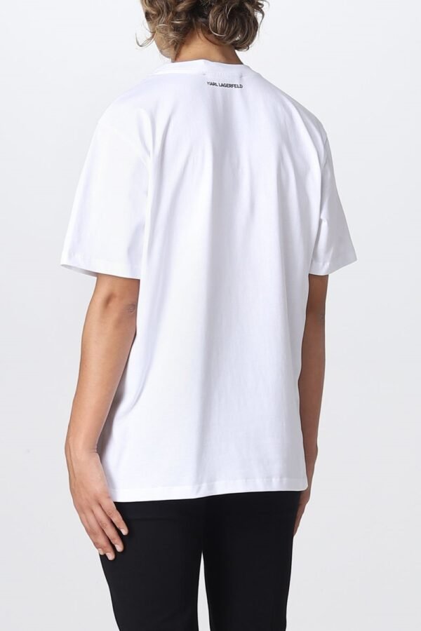 KARL LAGERFELD Cara x Karl Graphic majica – bela