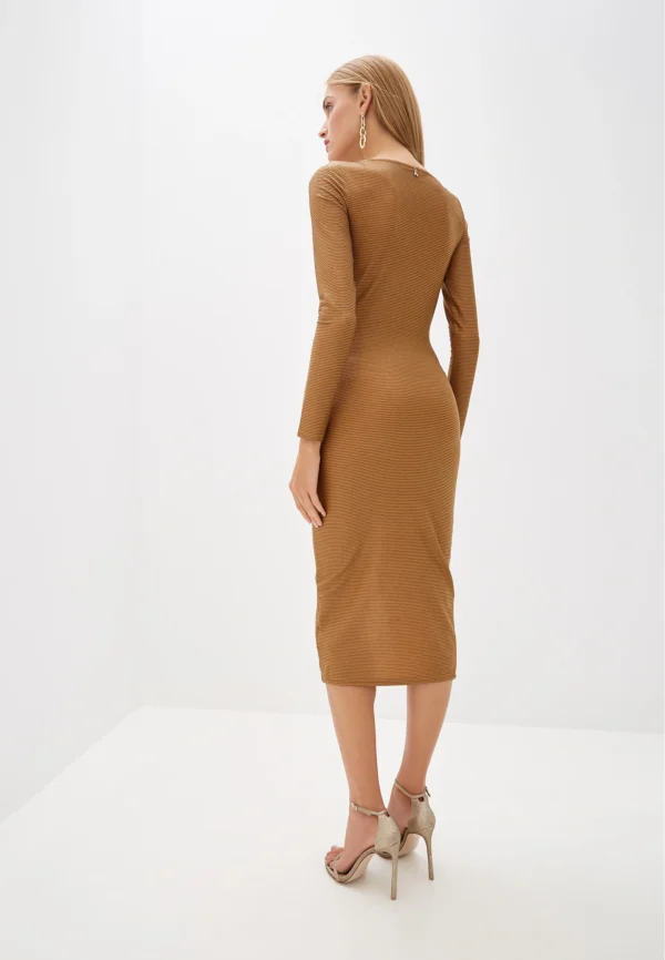 Haljina – Patrizia Pepe Elegant Drape Caramel
