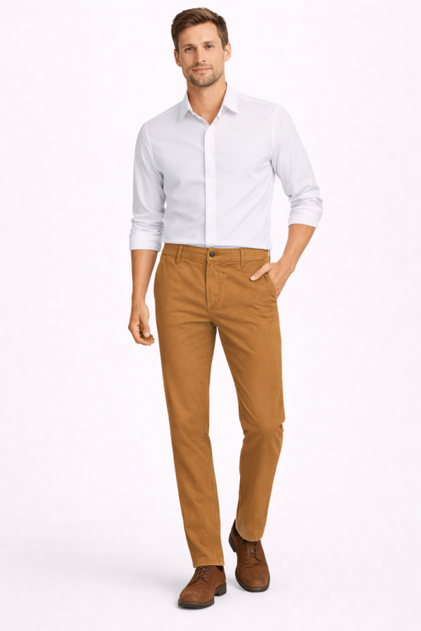1449_AVASAR_42,44,46x2,48,50,52,54_3590_98%PAMUK,2%LIKRA (1) Pantalone – Avasar Chino braon