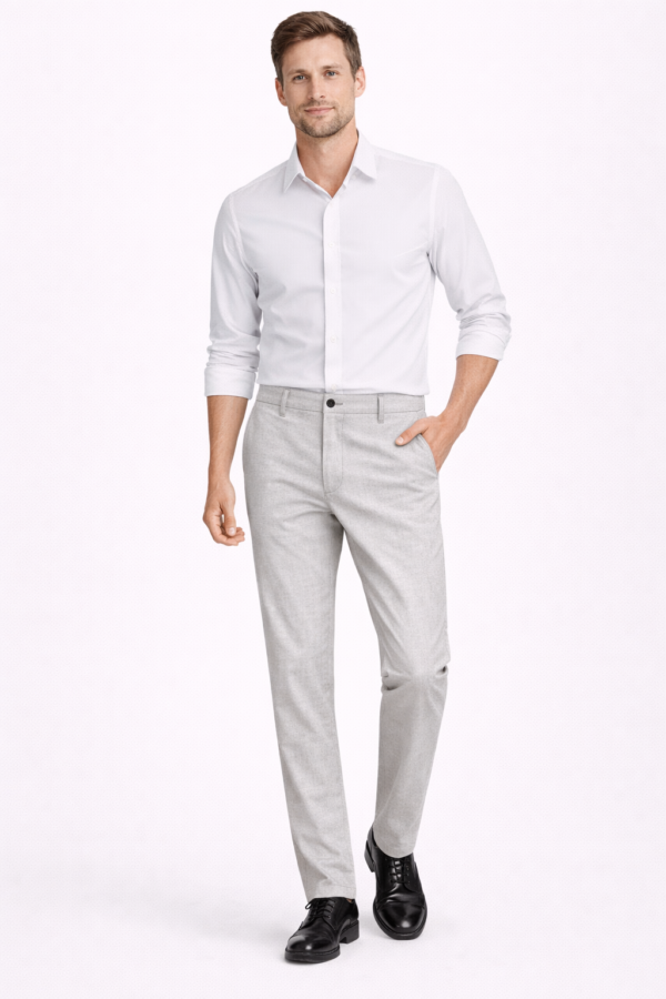 1450_AVASAR_42,46x2,48x2,50x2,52_4900_30%pol,70%pamuk (1) Pantalone – Avasar – Svetlo siva melanž