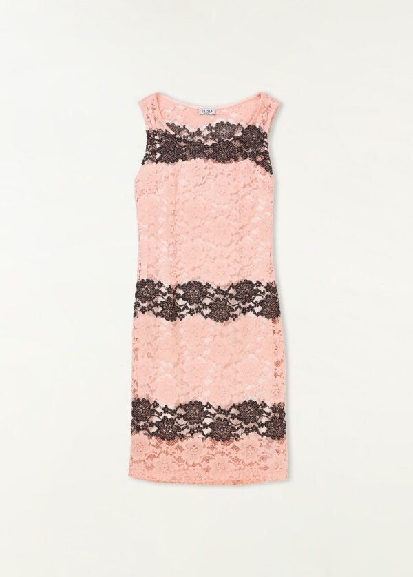 Haljina – Liu Jo Pink Lace Contrast Floral