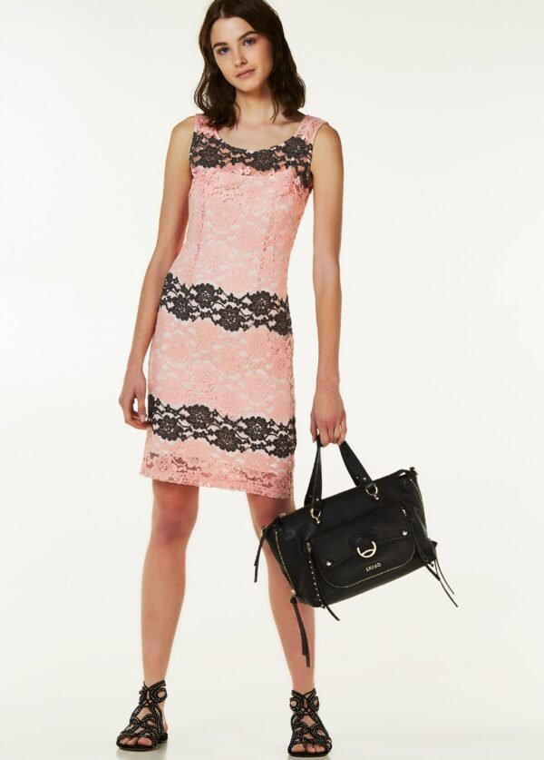 Haljina – Liu Jo Pink Lace Contrast Floral