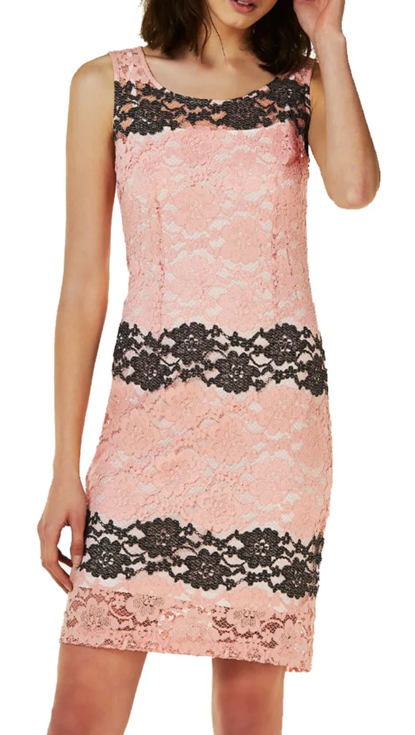 Haljina – Liu Jo Pink Lace Contrast Floral
