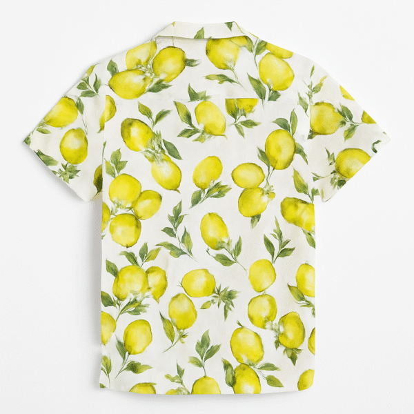 Košulja - MM Studio svetlo bela sa žutim limun printom