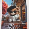 1486_tekstura_mms MM Studio muška majica bela – Cafe Bear