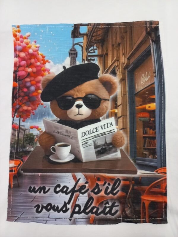1486_tekstura_mms MM Studio muška majica bela – Cafe Bear