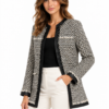 199 (1) Kaput – Liu Jo Black & White Tweed Coat