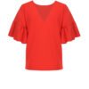 Bluza – Liu Jo Red Ruffle Sleeve Blouse