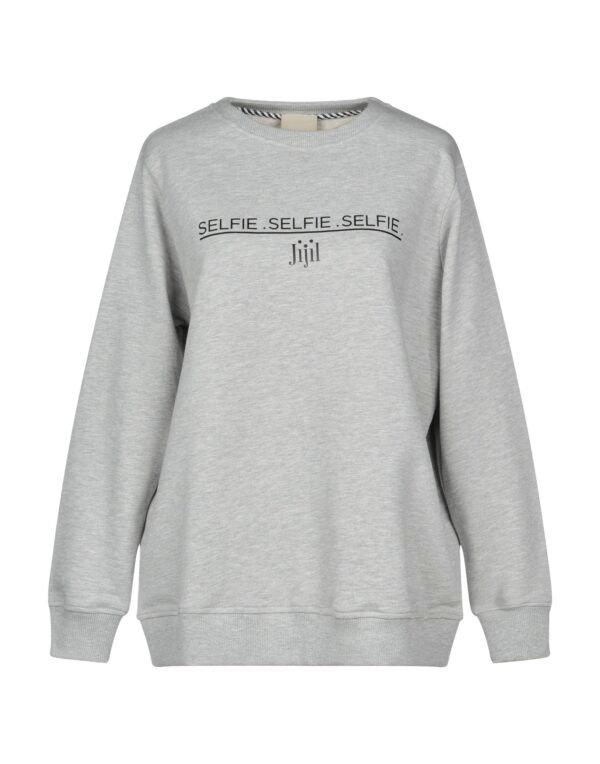 38_JIJIL_L_5900 (4130-30%) (1) Jijil – “Selfie” Sweatshirt (Light Grey)