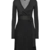 Haljina – Pinko Black Wrap & Pleated Midi