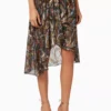 Suknja – PINKO – Asimetrična plisirana suknja sa metalik printom