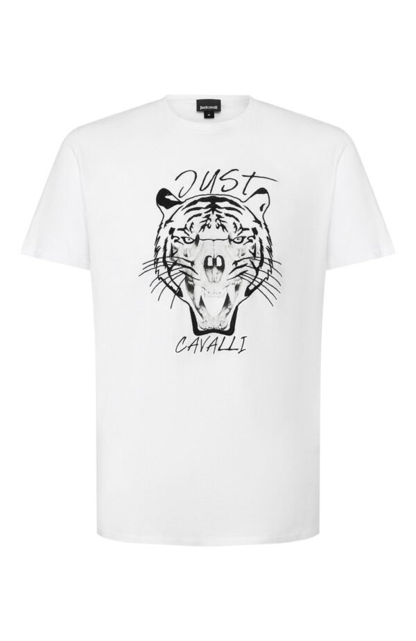 4_JUST CAVALLI_2L_5200 Majica – Just Cavalli Graphic Tiger White