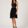 Haljina – Liu Jo Black Mesh & Pleated Midi