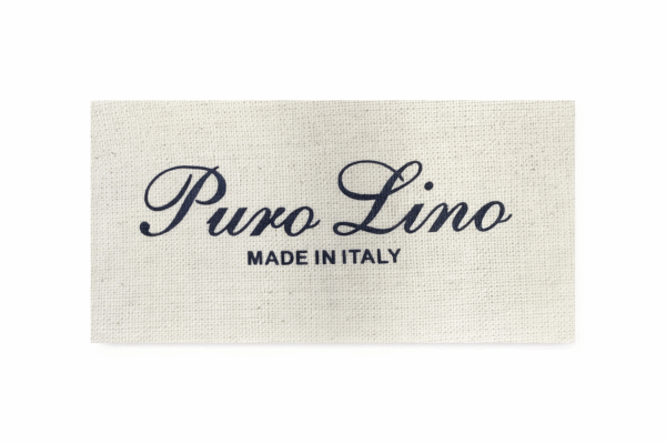 Košulja - Puro Lino bela sa sitnim plavim palmama