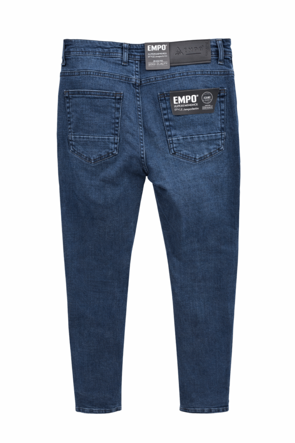 EMPO Slim Fit Farmerke – Tamno plava