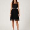 Haljina – Liu Jo Black Mesh & Pleated Midi
