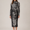 Haljina – Patrizia Pepe Black/White Pattern Midi Dress