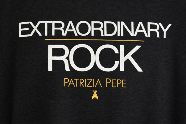 Majica - Patrizia Pepe - Crna Extraordinary Rock Print
