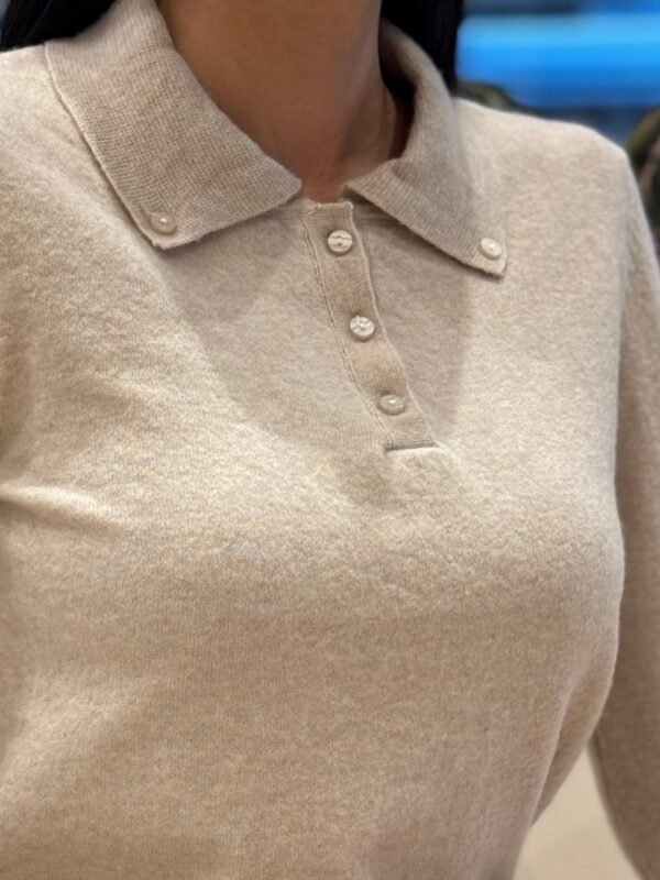 1560-natural love-1990-u5 Džemper – Natural Love Polo Beige