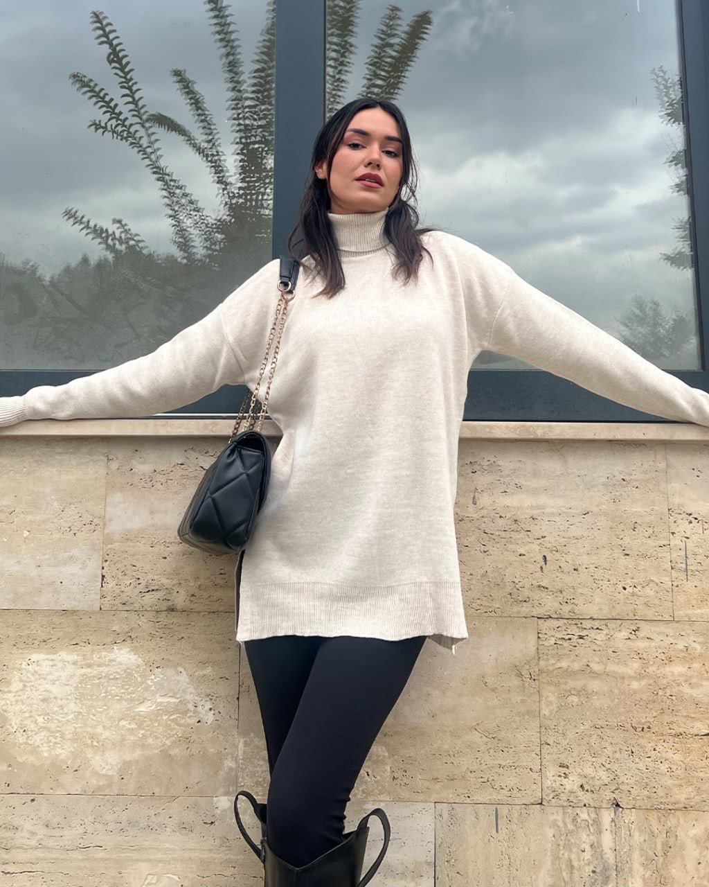 Džemper – Natural Love ROLKA KREM