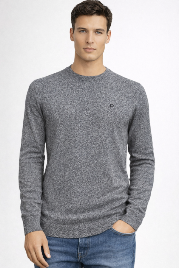 1581-2_vipstendo_3290_M,L,XL,XXL Džemper – Vipstendo – sivo melirani