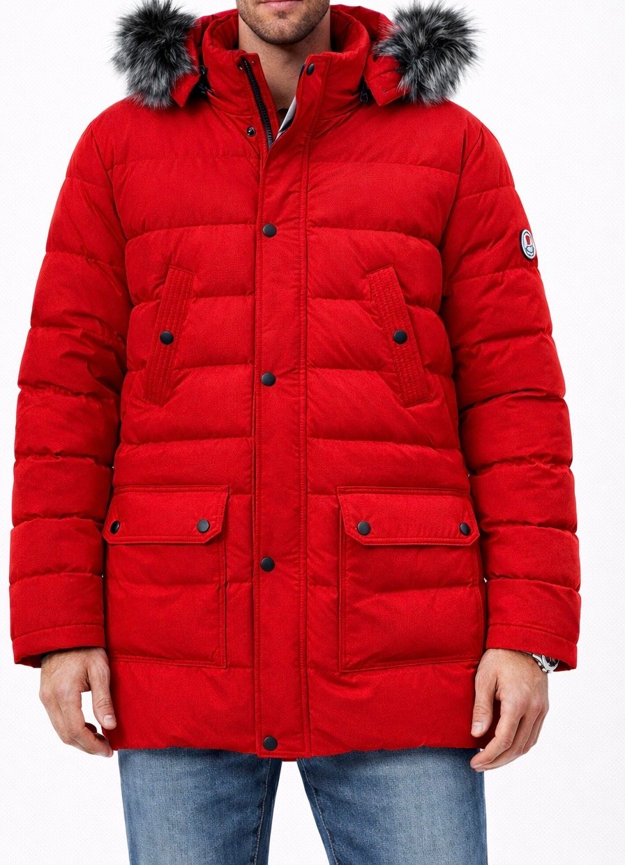 Jakna - Notta Real - Crvena Kapuljača Krzno