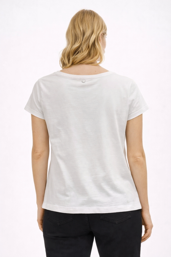 220_liujo_5900(4130)_S,L-93%pamuk,7%elastin Majica - Liu Jo - Bela Logo Strass