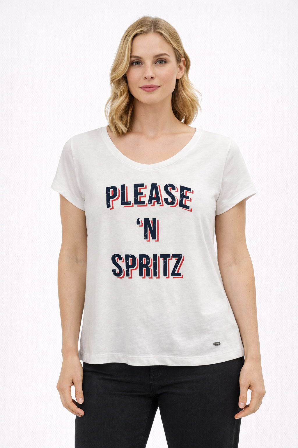 Majica - Please - Bela Spritz Print