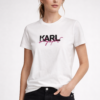 1179_karllagerfeld_5090_M 100%organski pamuk (1) Majica – Karl Lagerfeld – Bela sa roze-crnim logotipom