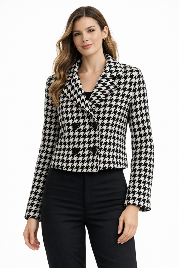1258_ezgi_3990_S,M,L,XL_50%pamuk50%poliester Sako – Crno-beli pepito dezen