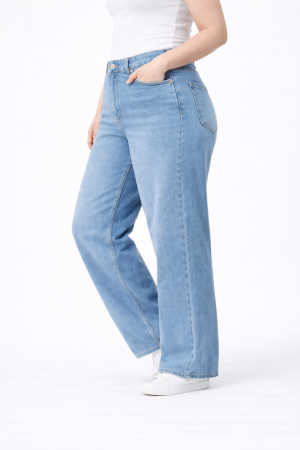 Farmerice – MARLIX – Plus Size Fit svetlo plava