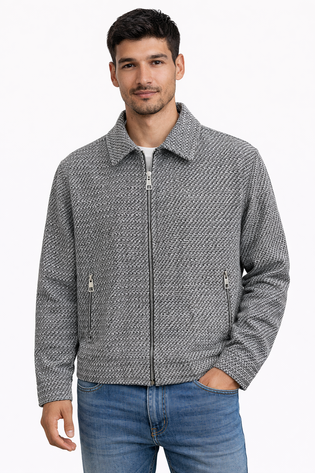 Muška jakna – siva