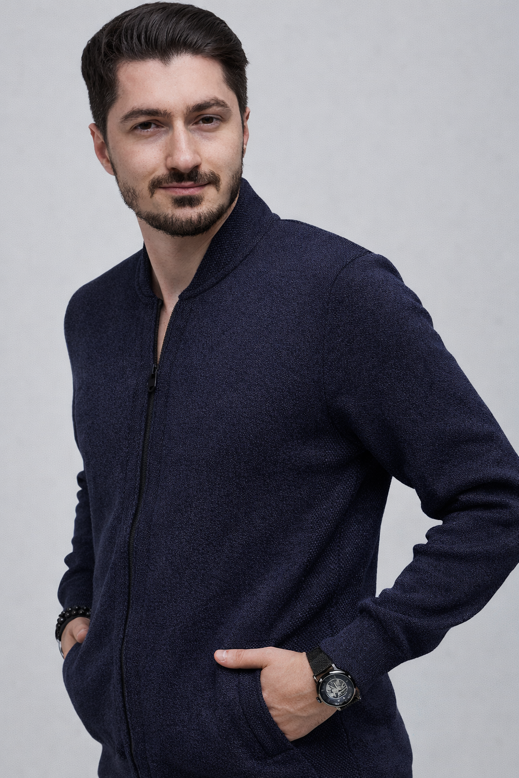 Duks - Vipstendo - tamno plavi zip