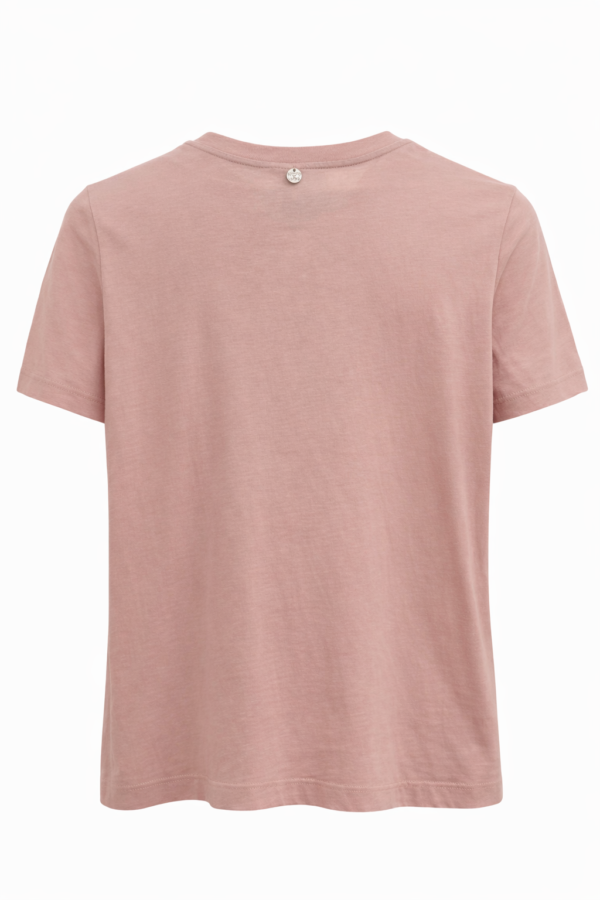 219_liujo_4130_L 100%pamuk (1) Majica – Liu Jo – Svetlo roze sa Rebel Queen printom