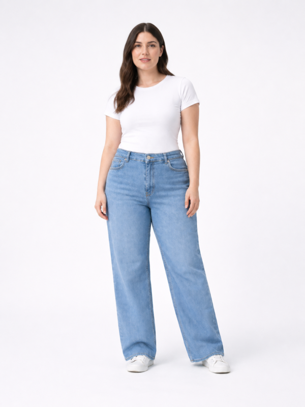 Farmerice – MARLIX – Plus Size Fit svetlo plava