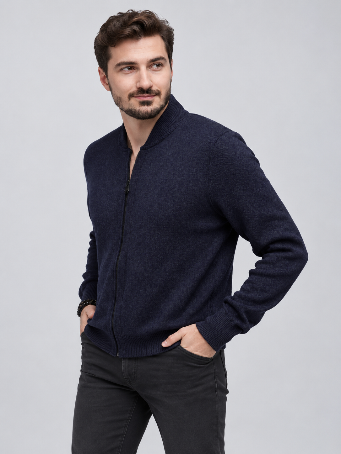 Duks - Vipstendo - tamno plavi zip