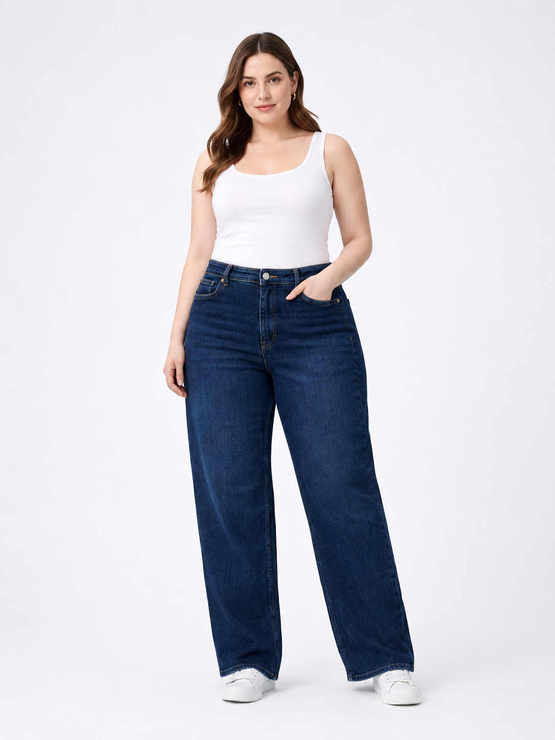 Farmerice – Marlix – Plus Size Fit tamno plava