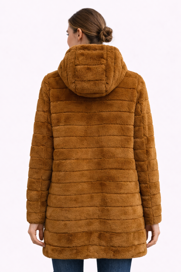 540_toyg_4450_Mx2_100%poliester (7) Jakna – TOYG – Karamel braon dvolična sa kapuljačom