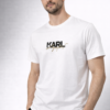 1213_karllagerfeld_6.090_XLx2,XXL_100%pamuk (3) Majica – Karl Lagerfeld – Bela sa crno zlatnim logoom
