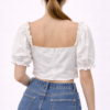 Ženski crop top – beli