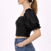 Ženski crop top – crni