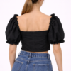 Ženski crop top – crni