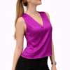 Ženska satenska bluza – ciklama