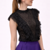 1605_1290_65%pamuk 35%poliester_L (2) Ženska čipkana bluza – crna elegantna